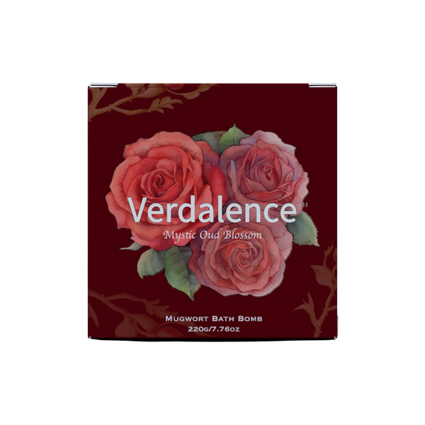 Verdalence™ Mugwort Bath Bomb — Mystic Oud Blossom (220g)