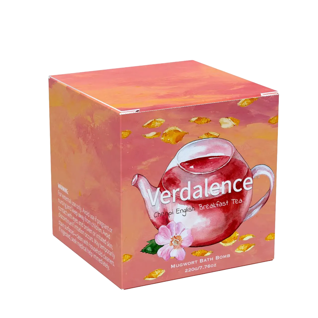 Verdalence™ Mugwort Bath Bomb — Chenpi English Breakfast Tea (220g)