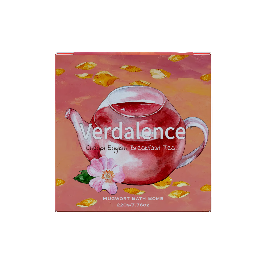 Mugwort bath bomb Chenpi English Breakfast Tea 220g box front